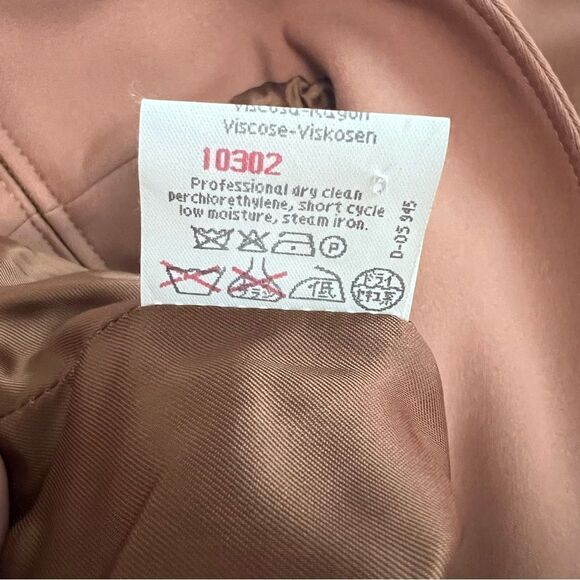 Byblos Brown Zip Up Collared Jacket Size 10 - Picture 6 of 6